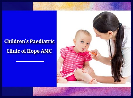 Pediatric clinic support for a young child