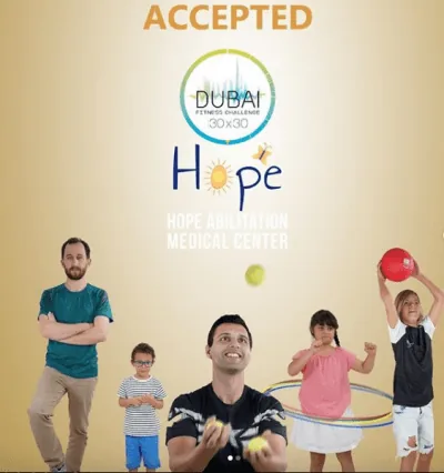 Hope AMC Accepted Dubai 30×30 Fitness Challenge 2018 for Motivating Kids and Adults