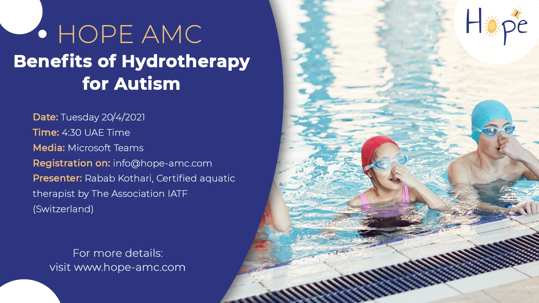 BENEFITS OF HYDROTHERAPY FOR AUTISM PARENT WORKSHOP