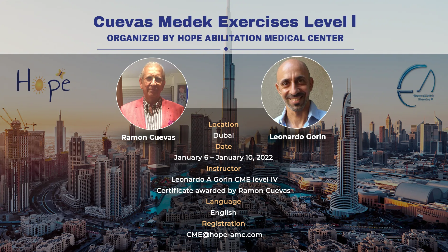 Cuevas Medek Exercises Level I Course – for professionals
