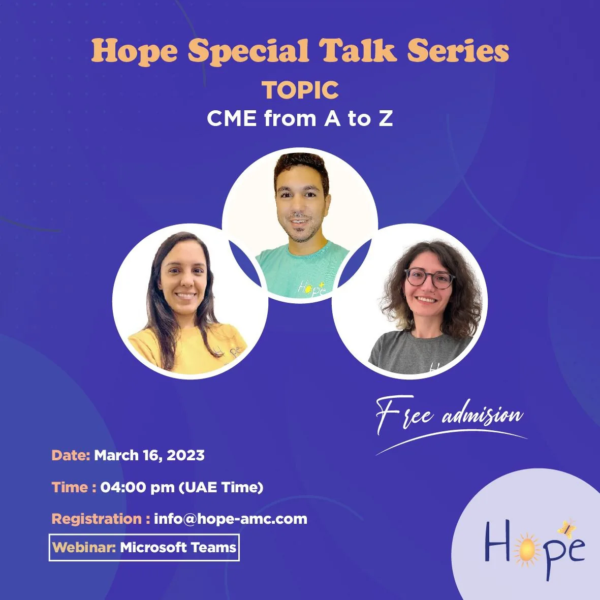 Hope Special Talk - CME from A to Z