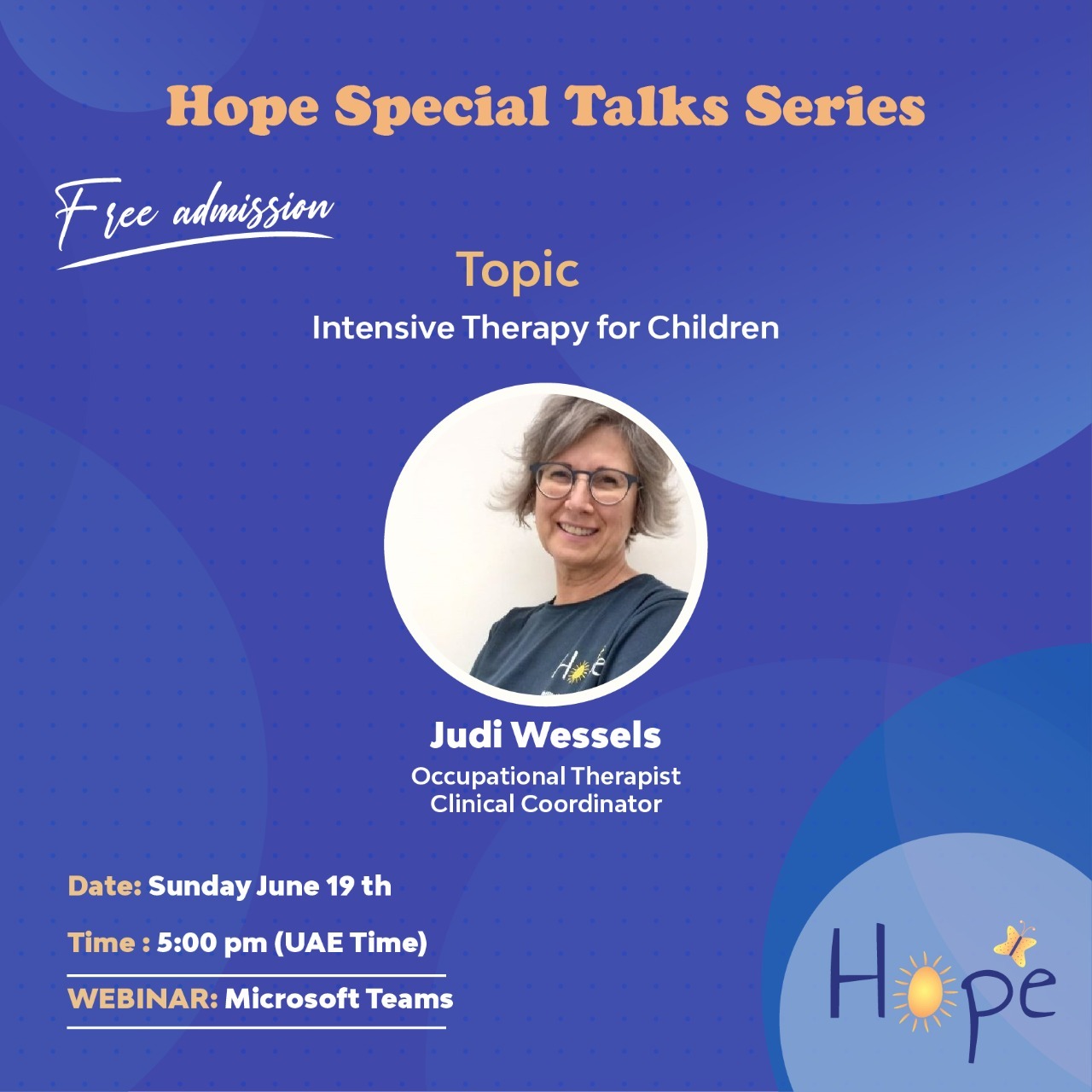 Hope Special Talks Series - Intensive therapy for Children