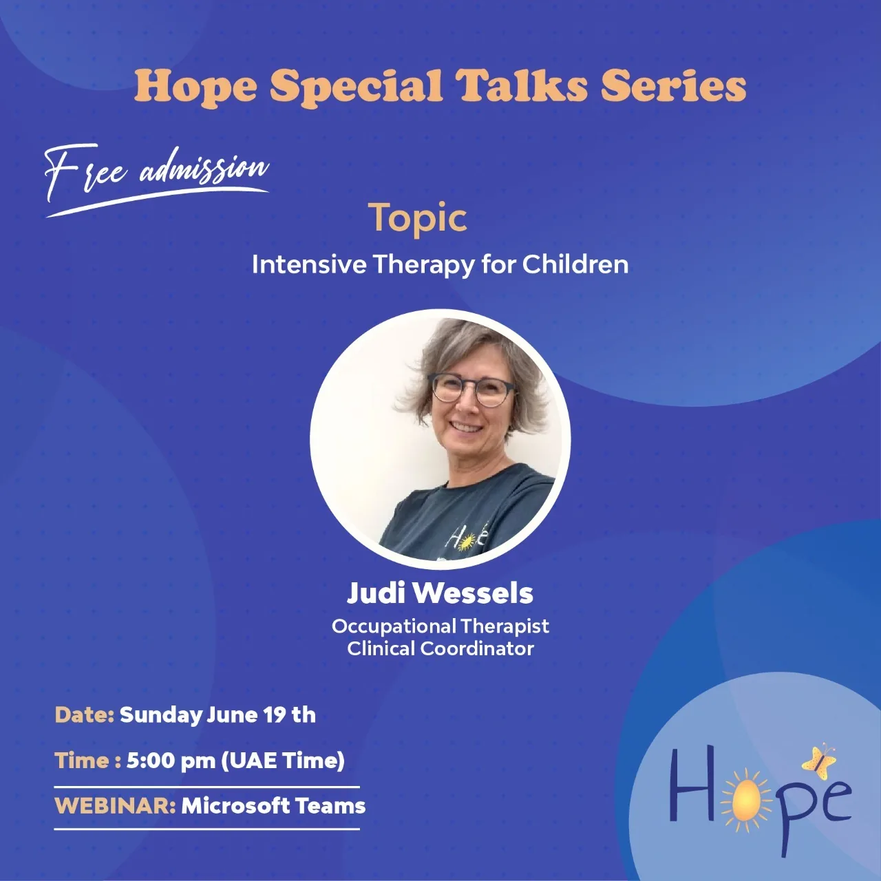 Hope Special Talks Series - Intensive therapy for Children